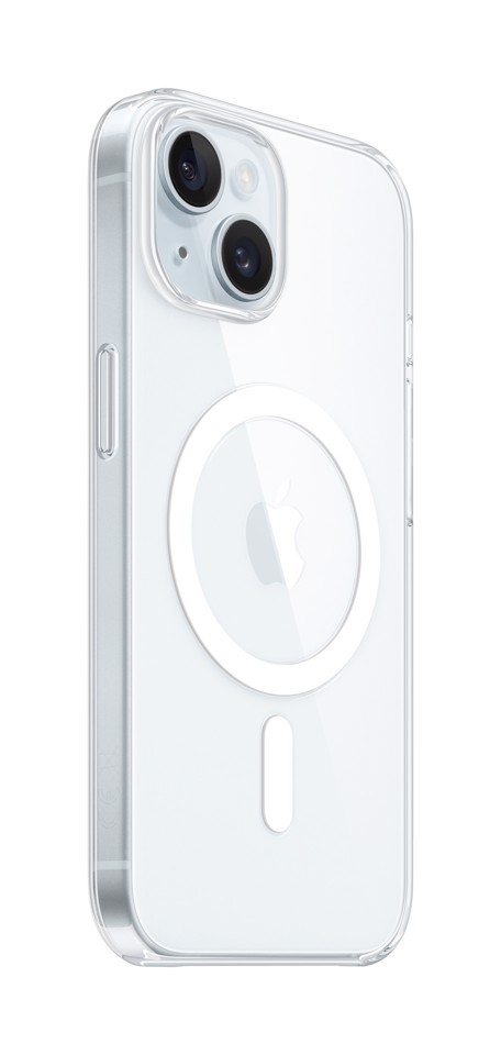 Apple Custodia MagSafe trasparente per iPhone 15