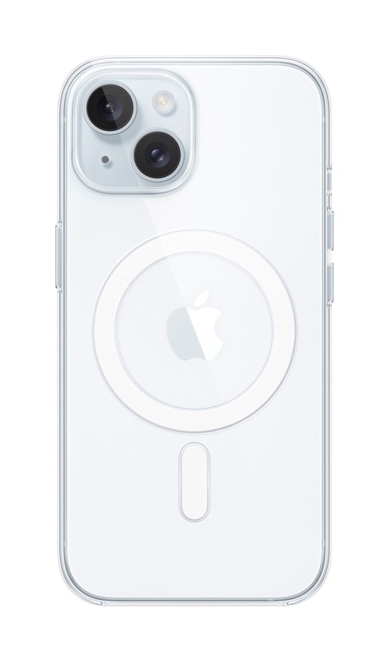 Apple Custodia MagSafe trasparente per iPhone 15