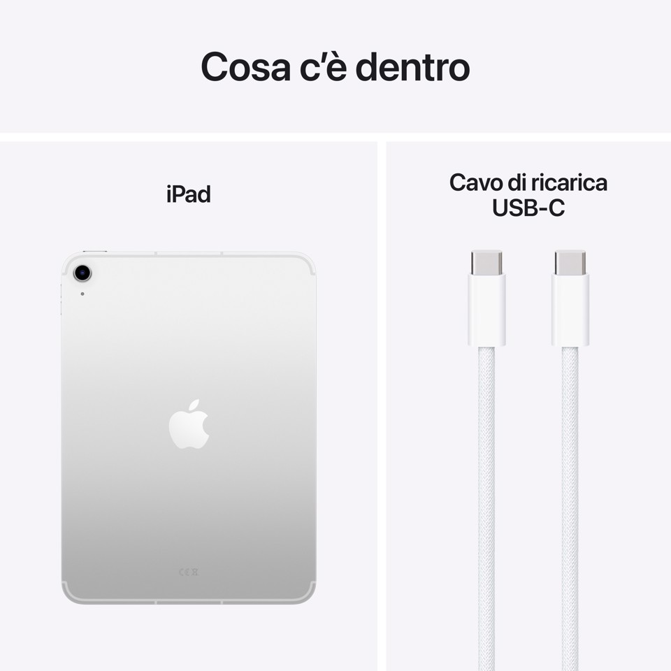 Apple iPad 11'' Wi-Fi + Cellular 128GB Argento