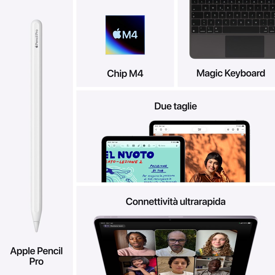 Apple iPad Air 13'' Wi-Fi + Cellular 128GB - Viola
