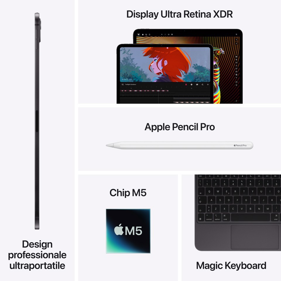 Apple iPad Pro 13" Pro Wi‑Fi + Cellular 2TB display nanotexture Nero Siderale