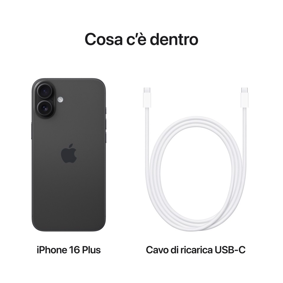 Apple iPhone 16 Plus 128GB Nero