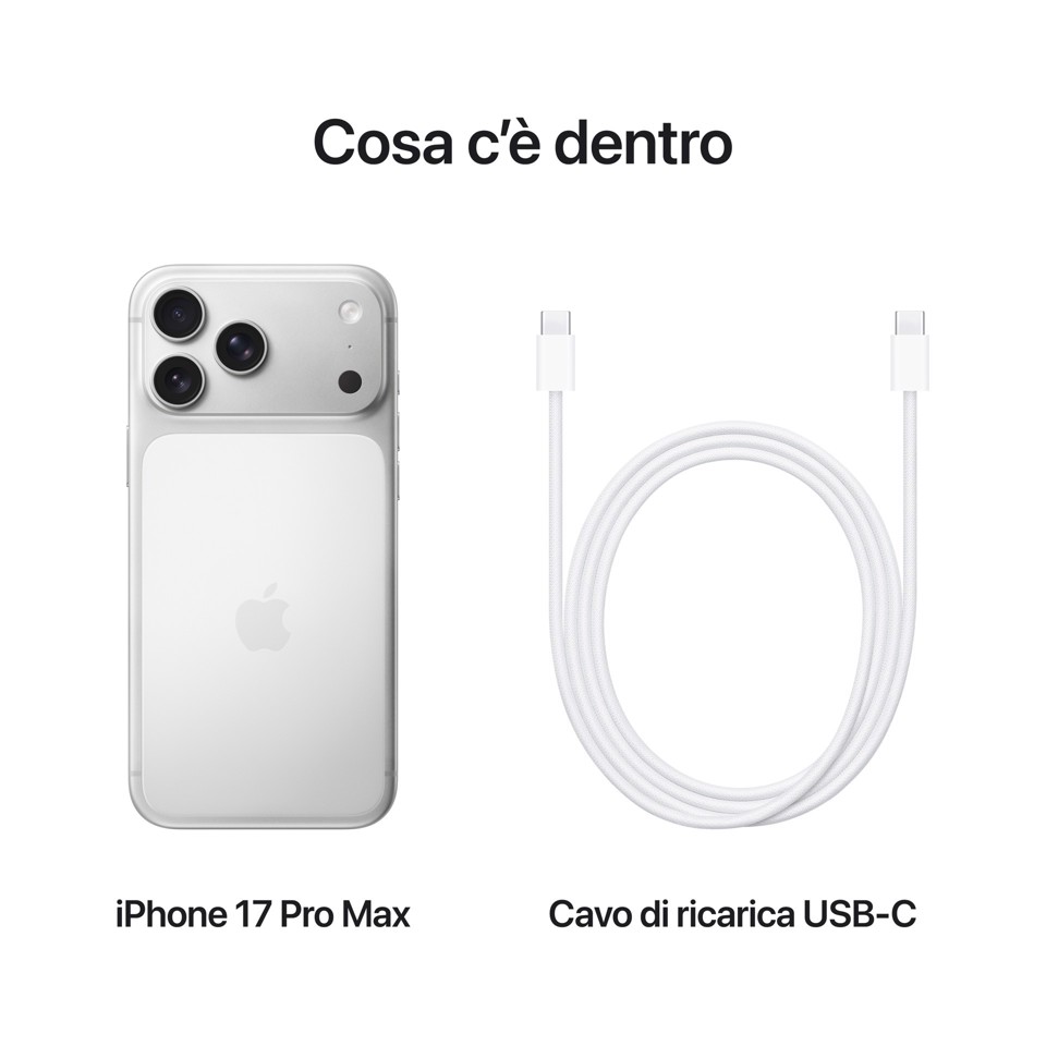 Apple iPhone 17 Pro Max 2TB Argento