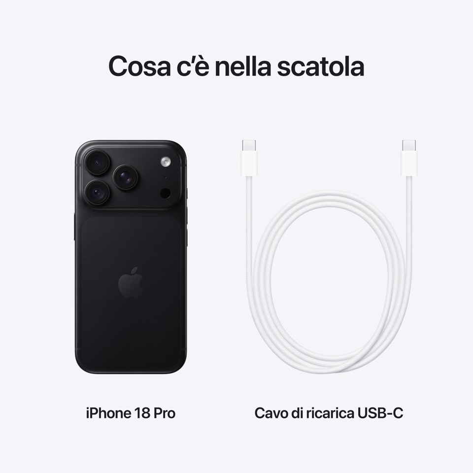 Apple iPhone 18 Pro 2TB Nero