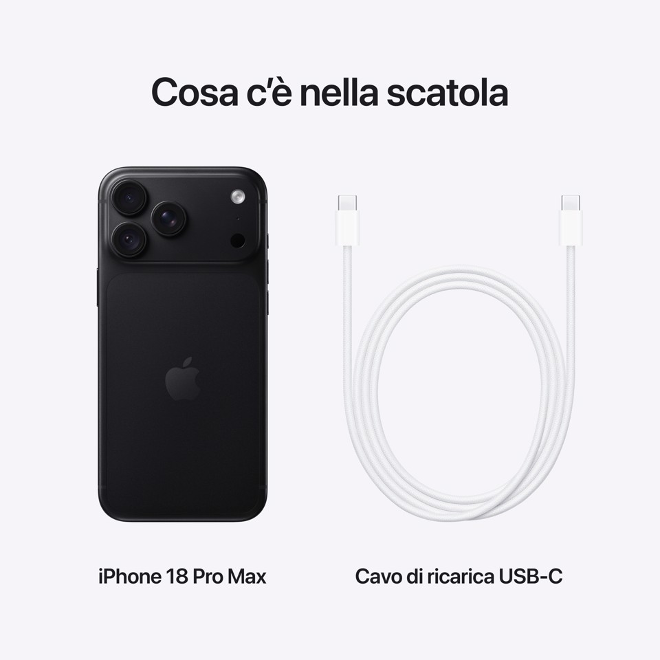 Apple iPhone 18 Pro Max 1TB Nero