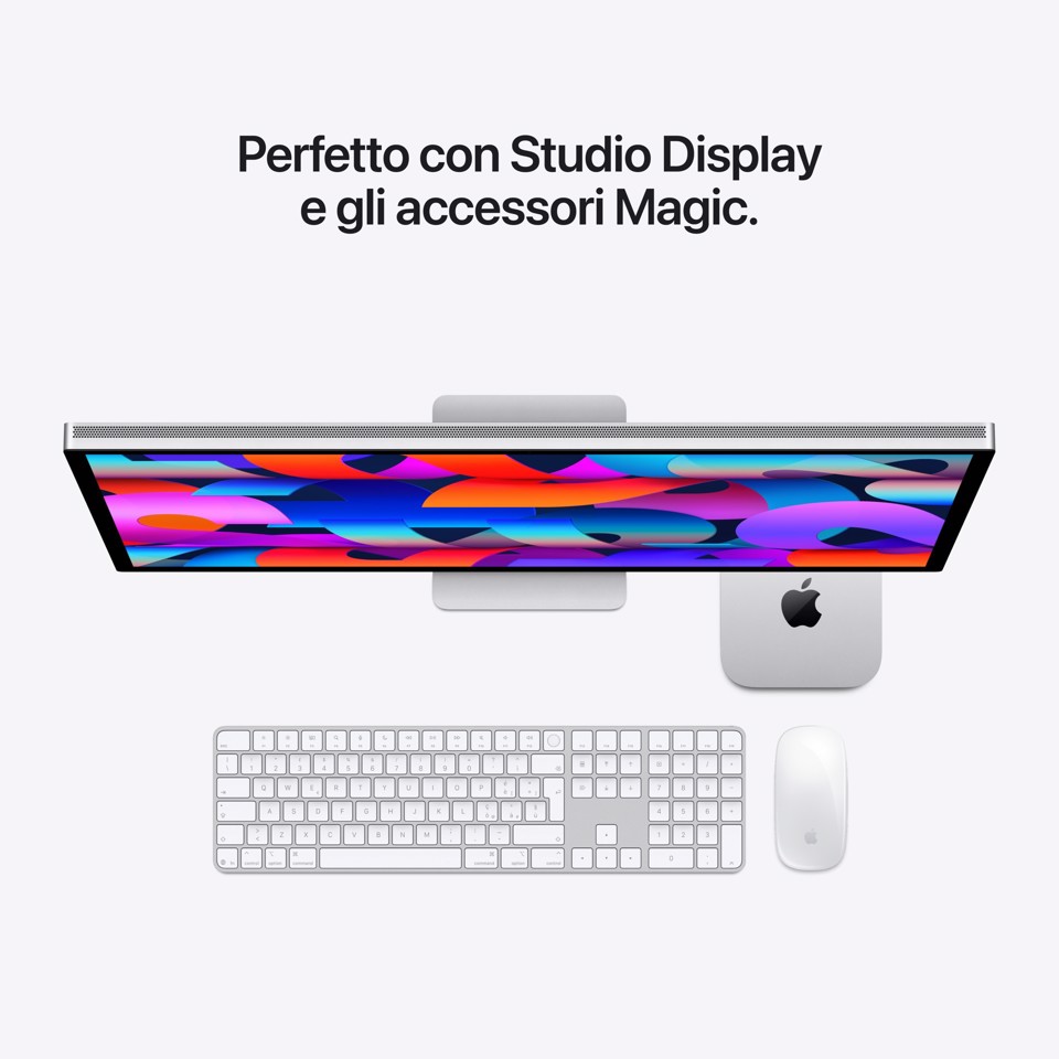 Apple Mac mini : Chip M6 con cpu 12 core e gpu 12 core, 512GB SSD - Argento