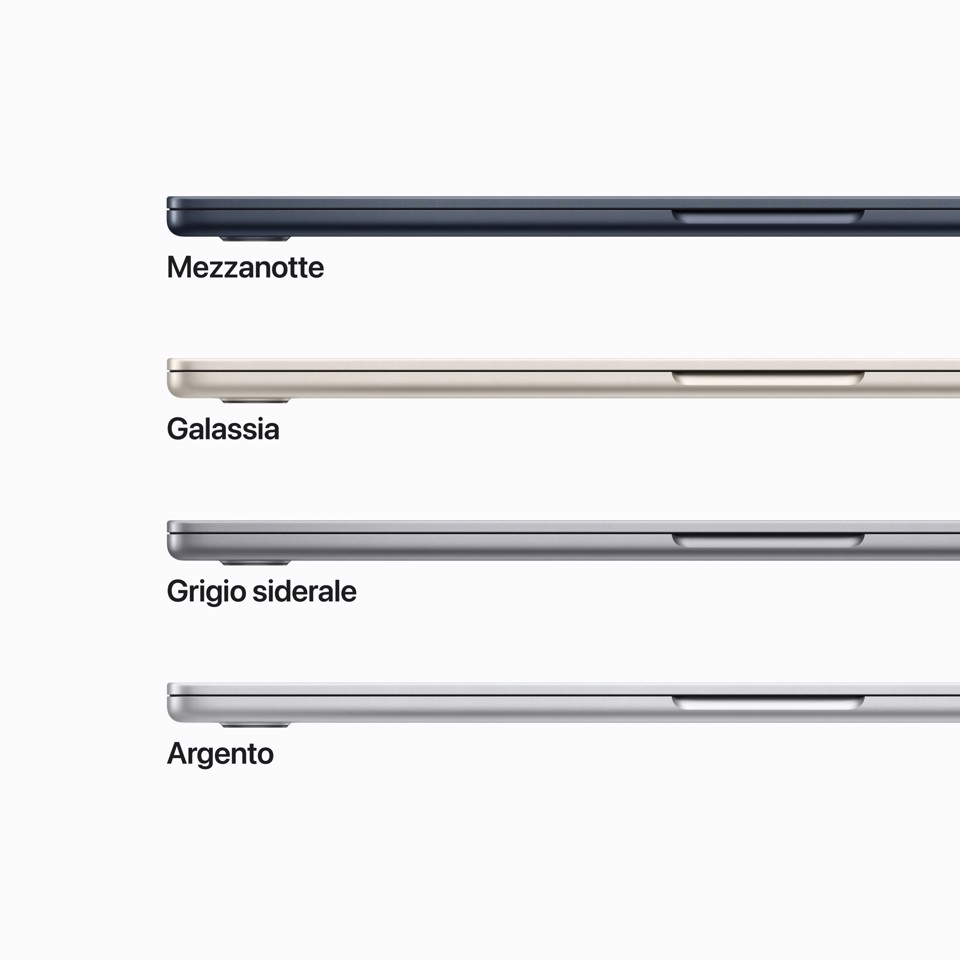 Apple MacBook Air 15" M2 8-core CPU 10-core GPU 256GB Argento