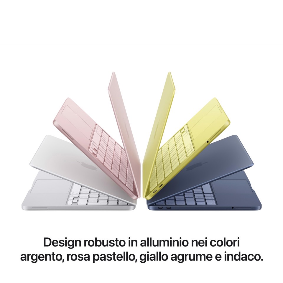 Apple MacBook Neo 13"A18 Pro chip 6‑core CPU 5‑core GPU 8GB 512GB SSD Touch ID - Rosa pastello
