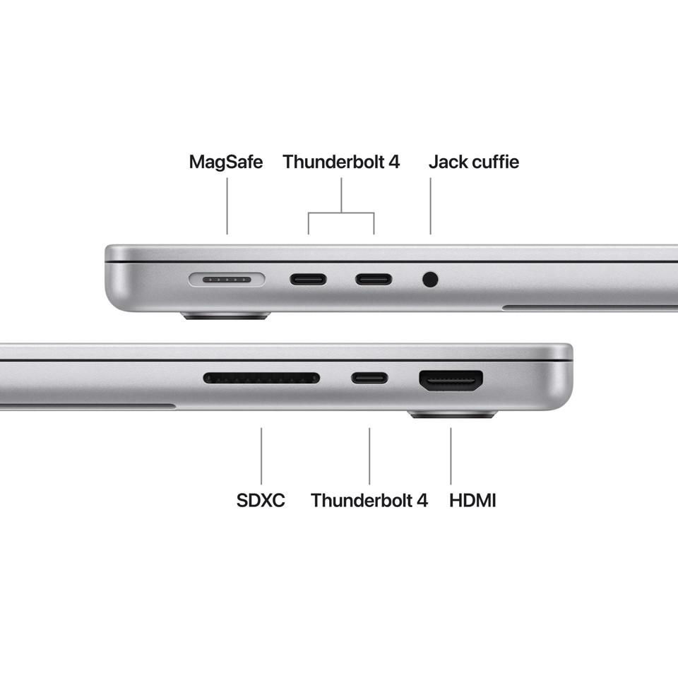 Apple MacBook Pro 14" Chip M5 10‑core CPU 10‑core GPU, 24GB, 1TB SSD Argento