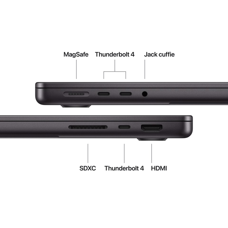 Apple MacBook Pro 14" Chip M5 10‑core CPU 10‑core GPU, 24GB, 1TB SSD Nero Siderale