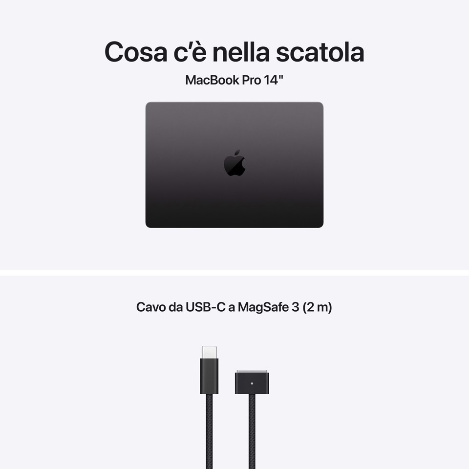 Apple MacBook Pro 14" M5 chip 10‑core CPU 10‑core GPU, 32GB, 1TB SSD - Nero siderale