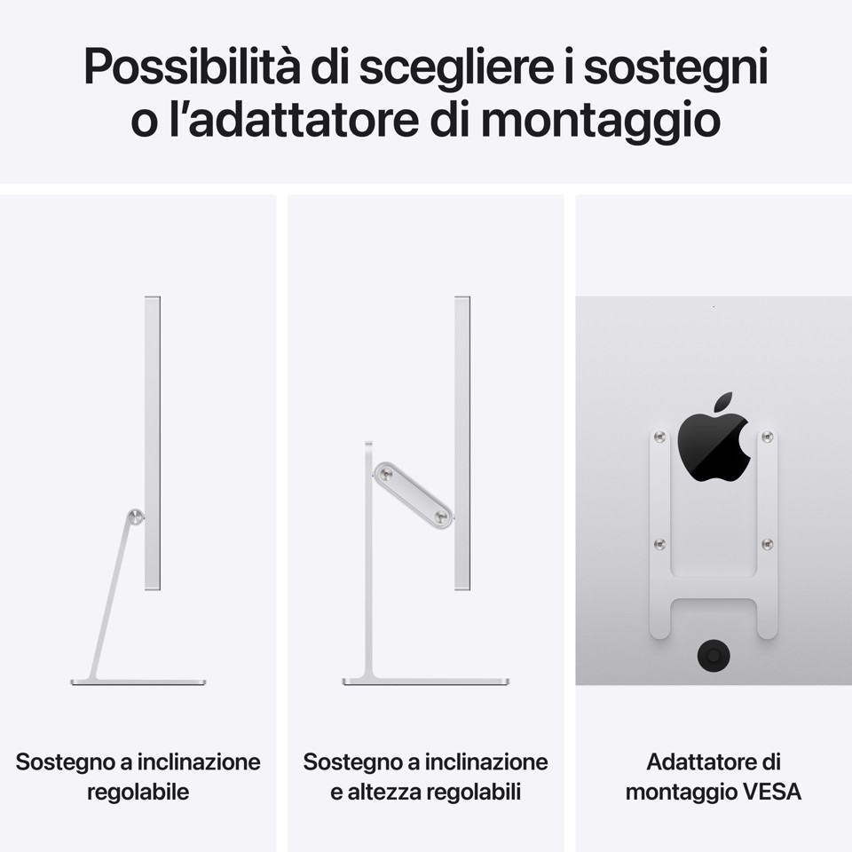 Apple Studio Display - Vetro nanotexture - Adattatore di montaggio VESA (Sostegno non incluso)