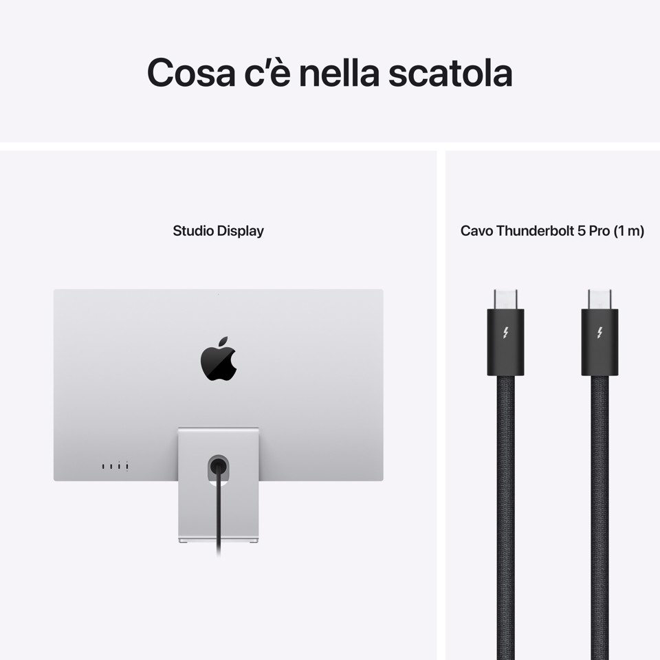 Apple Studio Display - Vetro nanotexture - Sostegno a altezza e inclinazione regolabile