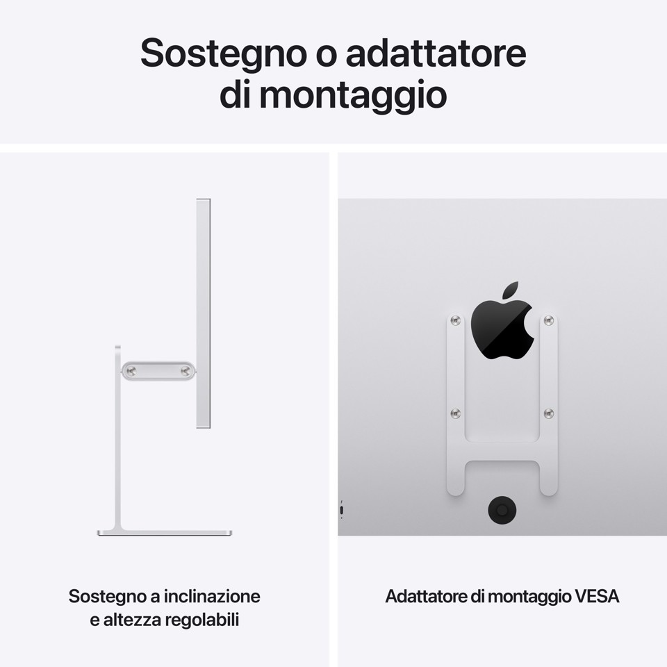 Apple Studio Display XDR - Vetro standard - Adattatore di montaggio VESA (Sostegno non incluso)