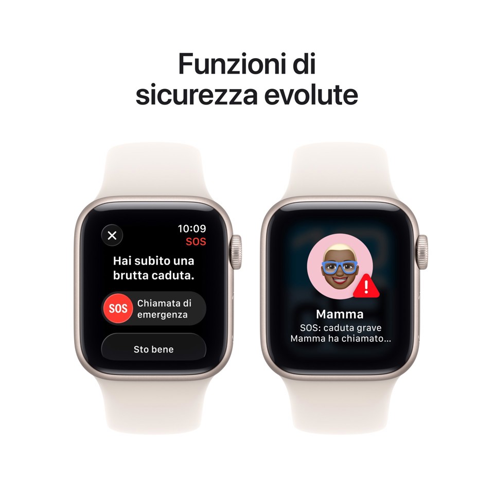 Apple Watch SE (3nd generation) SE 3 GPS 40mm Cassa Alluminio Galassia con Sport Band Galassia - M/L