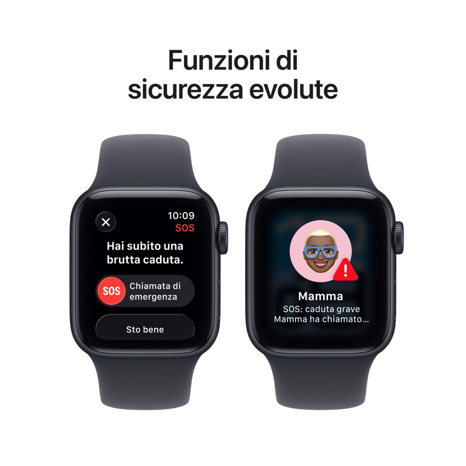 Apple Watch SE (3nd generation) SE 3 GPS 40mm Cassa Alluminio Mezzanotte con Sport Band Mezzanotte - M/L