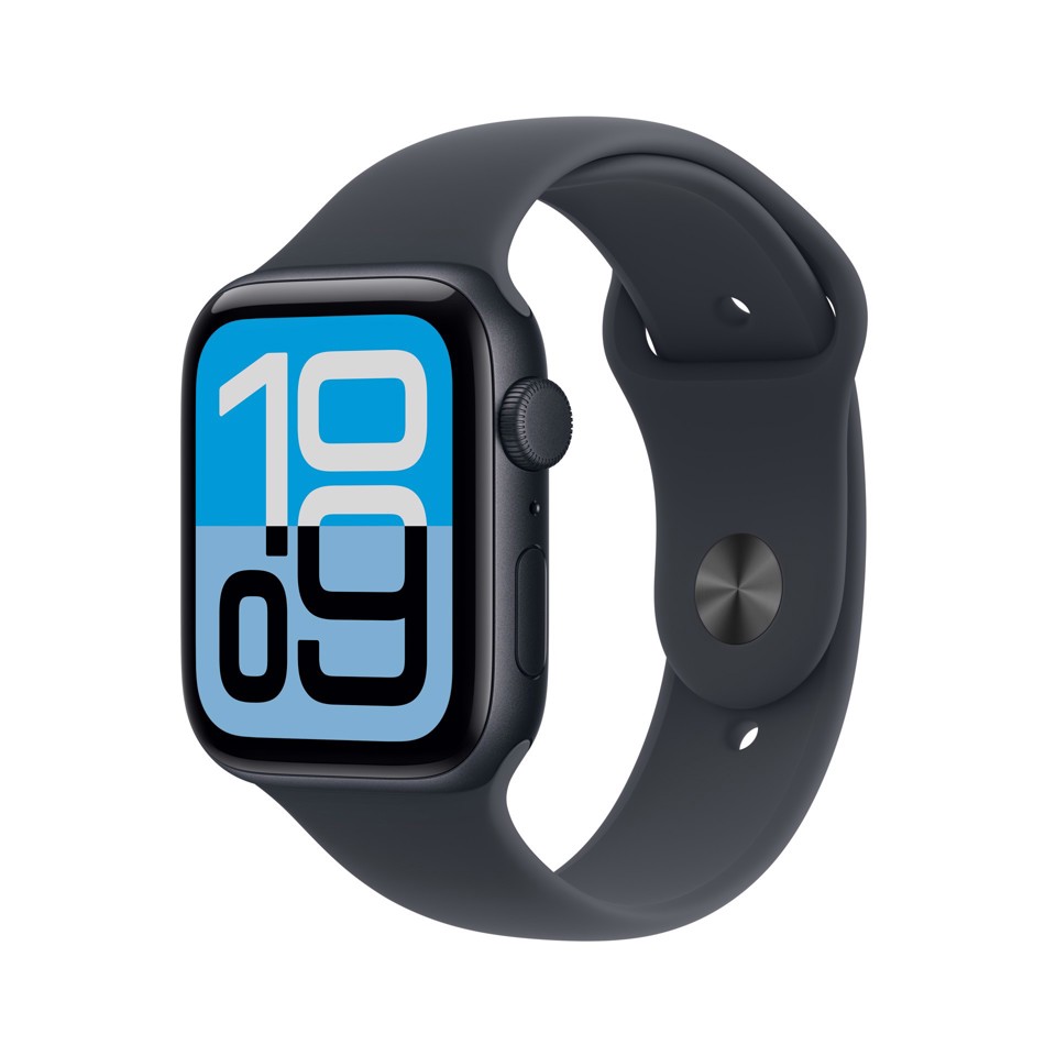 Apple Watch SE (3nd generation) SE 3 GPS 44mm Cassa Alluminio Mezzanotte con Sport Band Mezzanotte - M/L