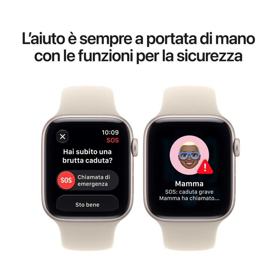 Apple Watch SE (3nd generation) SE 3 GPS, Cassa 44 mm in alluminio mezzanotte con Cinturino Sport blu marino - S/M