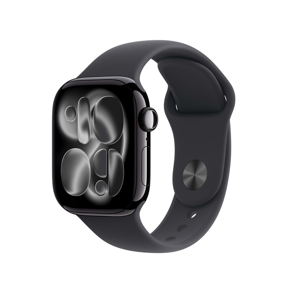 Apple Watch Series 11 GPS 42mm Cassa Alluminio Jet Black con Sport Band Nero - S/M