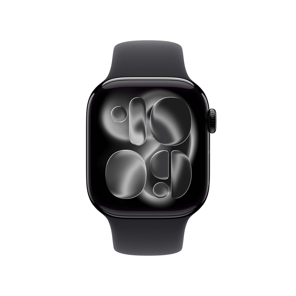 Apple Watch Series 11 GPS 42mm Cassa Alluminio Jet Black con Sport Band Nero - S/M