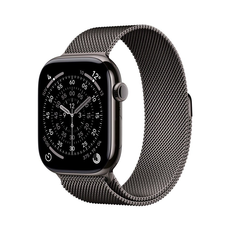 Apple Watch Series 11 GPS + Cellular 46mm Cassa Titanio Ardesia con Loop Milanese Ardesia - M/L