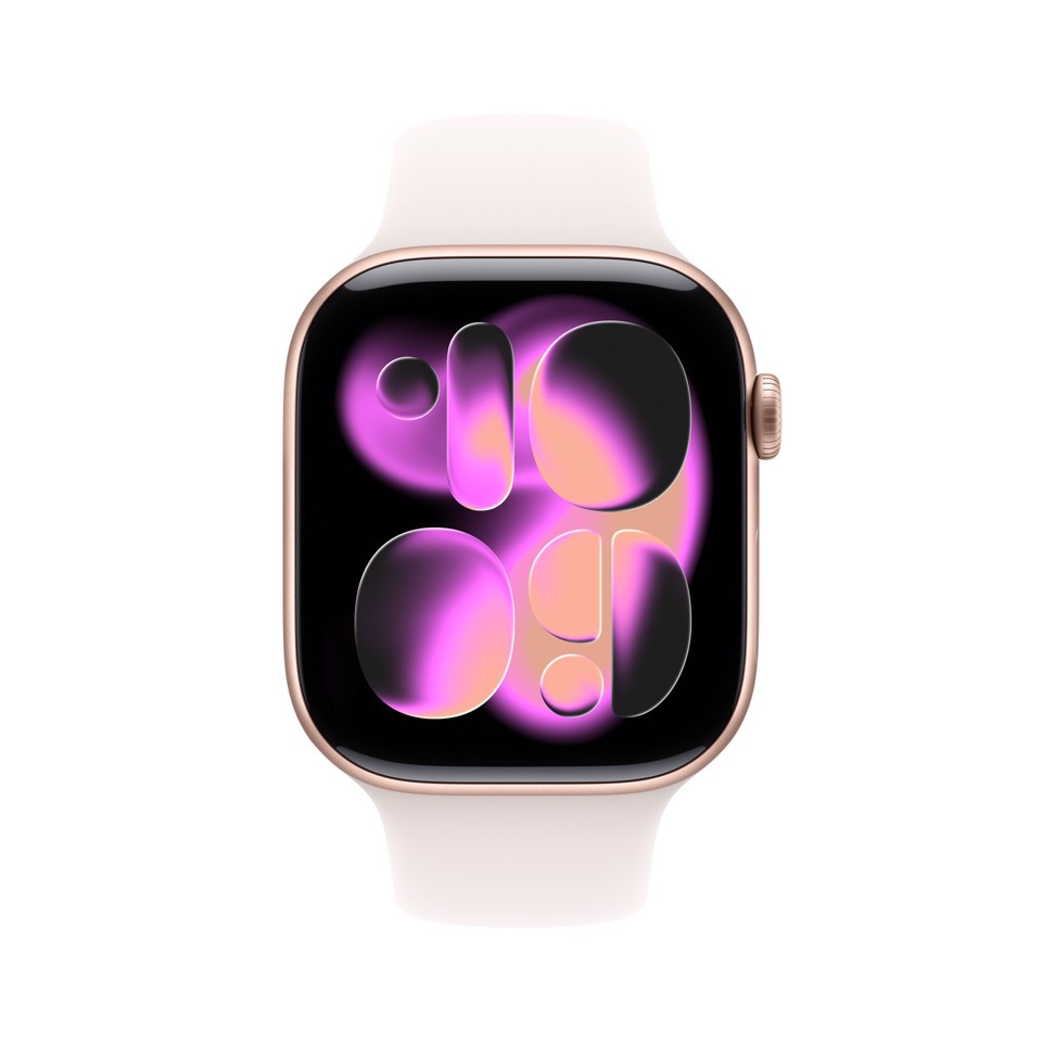 Apple Watch Series 11 OLED 46 mm Digitale 416 x 496 Pixel Touch screen Rose Gold Wi-Fi GPS (satellitare)
