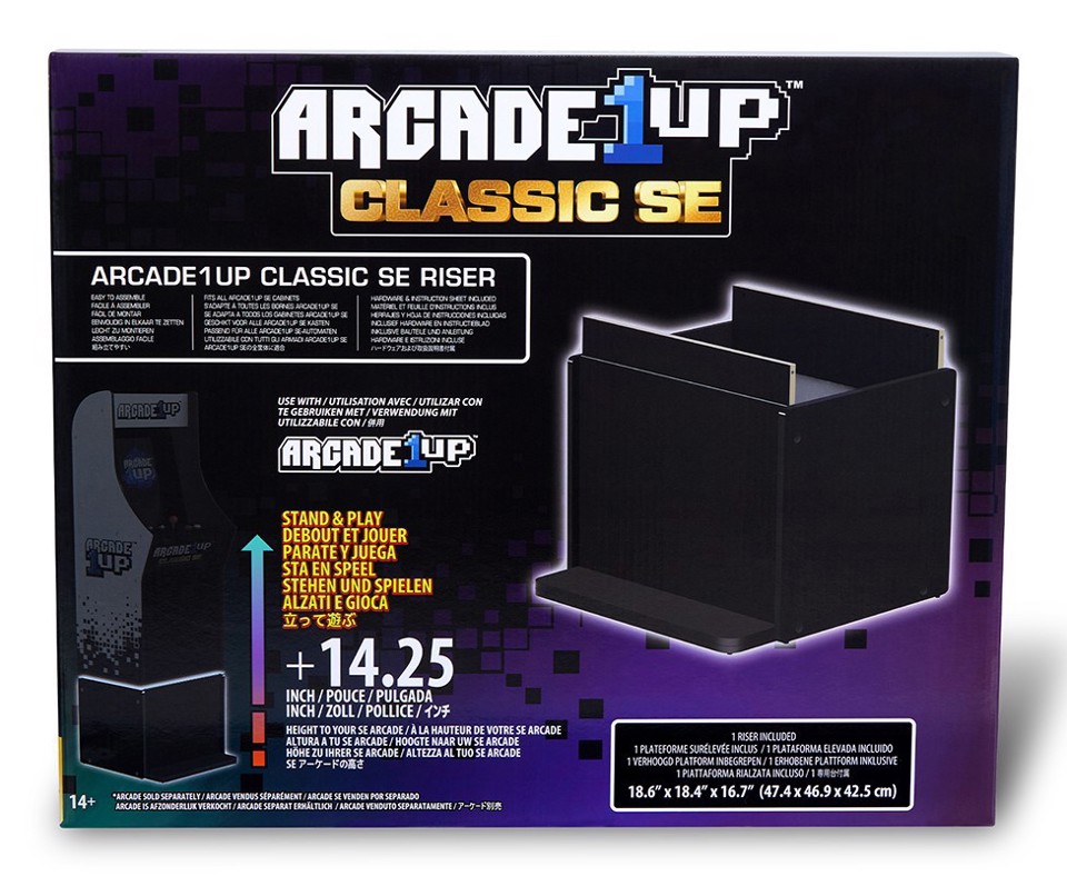 Arcade1Up GEN-R-406000 Accessorio per cabinato da sala giochi Stand Nero Legno new Arcade1Up Pac-Man Classic SE, Ms. Pac-Man Classic SE, and Mortal Kombat Classic SE ONLY