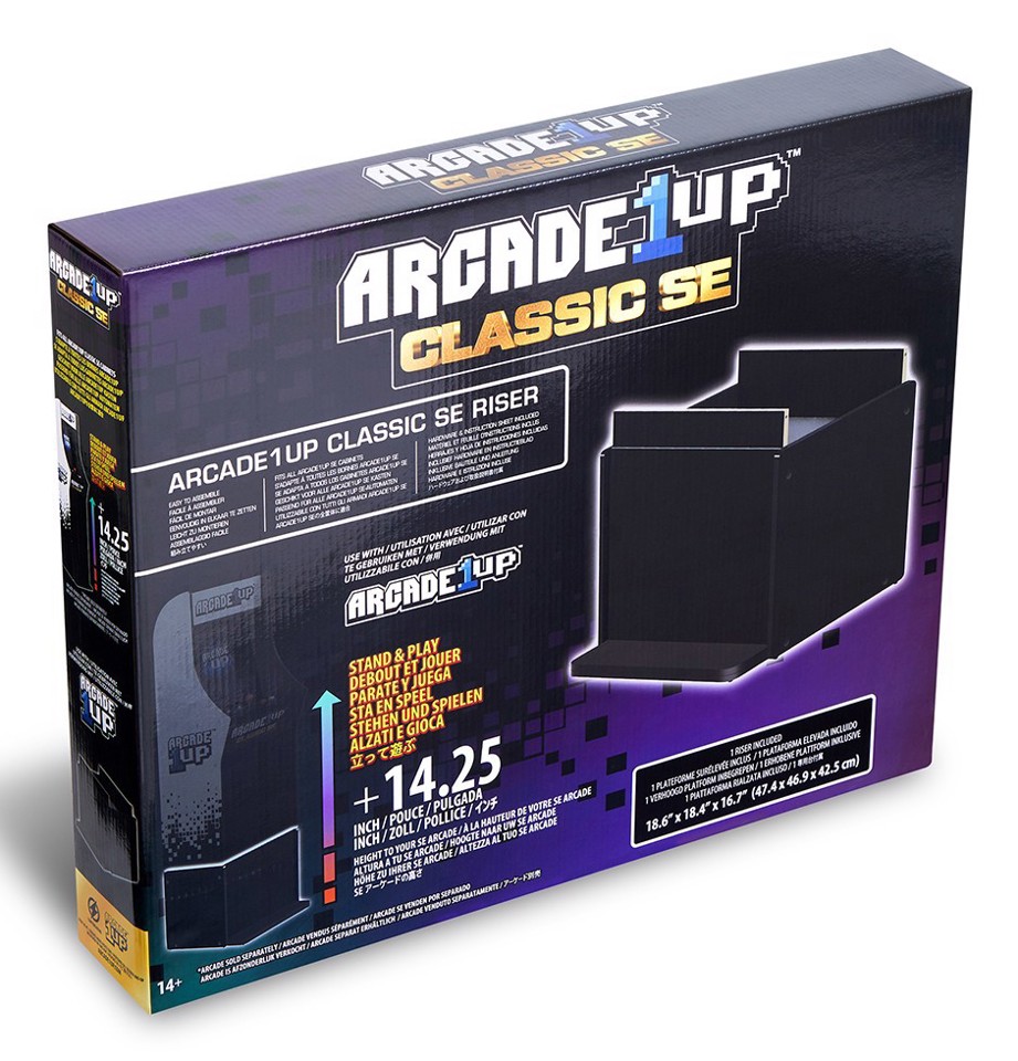 Arcade1Up GEN-R-406000 Accessorio per cabinato da sala giochi Stand Nero Legno new Arcade1Up Pac-Man Classic SE, Ms. Pac-Man Classic SE, and Mortal Kombat Classic SE ONLY