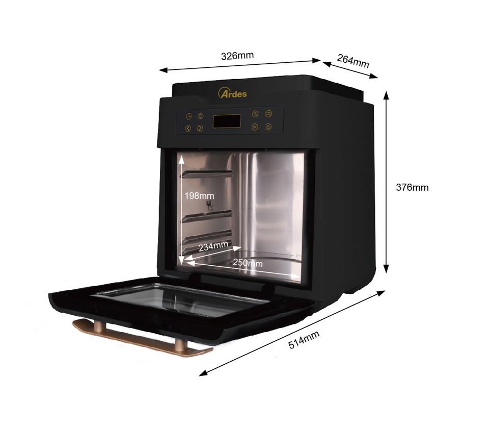 Ardes ELDORADA XXL – FRIGGITRICE AD ARIA / FORNO 12L AR1K3000