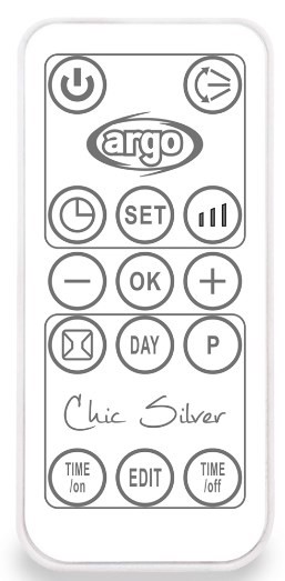 Argoclima Chic silver Interno Argento Riscaldatore ambiente elettrico con ventilatore