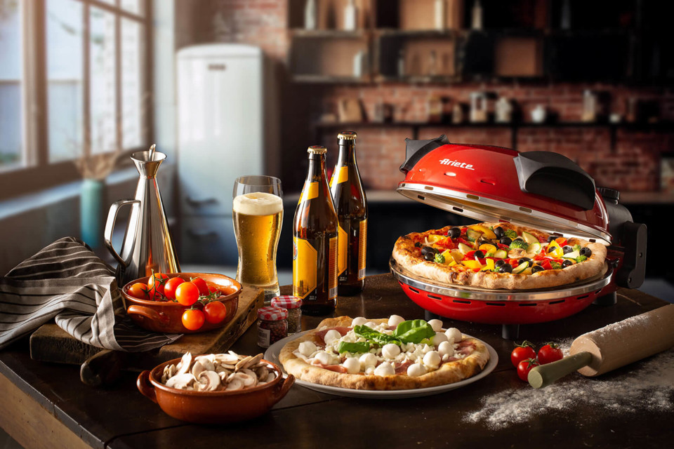 Ariete 909 macchina e forno per pizza 1 pizza(e) 1200 W Nero, Rosso