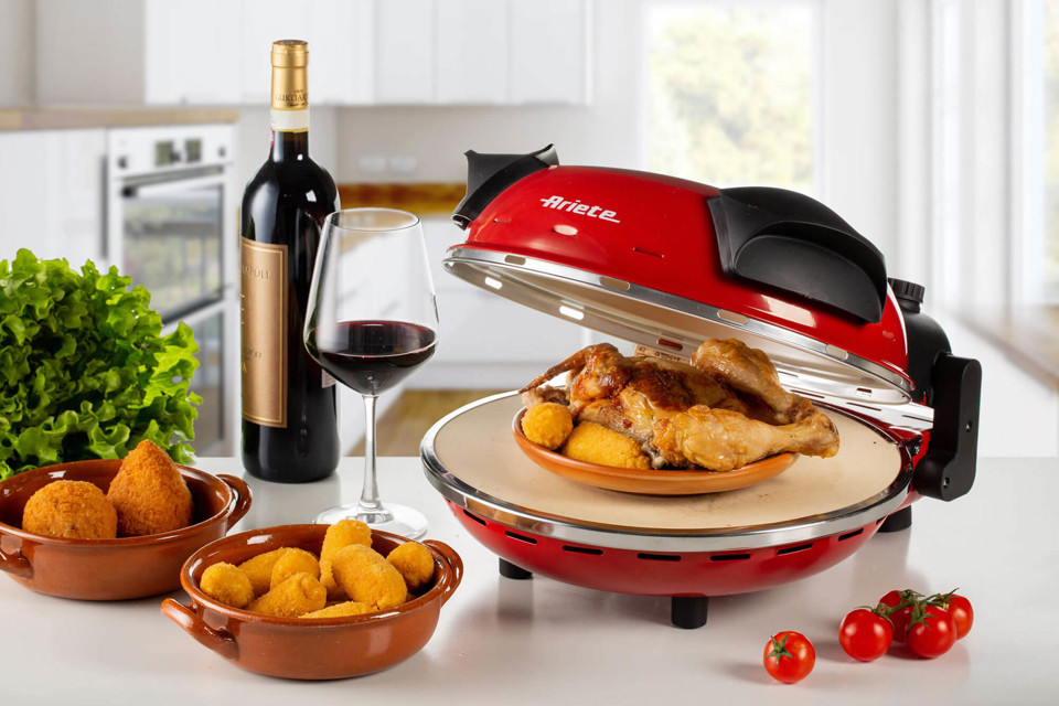 Ariete 909 macchina e forno per pizza 1 pizza(e) 1200 W Nero, Rosso