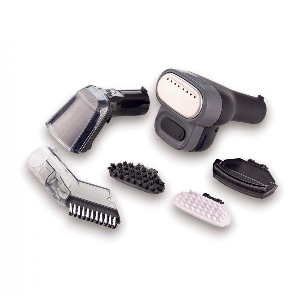 Ariete 2484 Spot Cleaner Steam PRO 5in1, Lavatappeti e pulitore a vapore, Elimina macchie da interni Auto, Divani, Moquette, Materassi, tappeti, 1800W, 3 modalità di pulizia, Elevata potenza aspirante, Pet care, 2 serbatoi