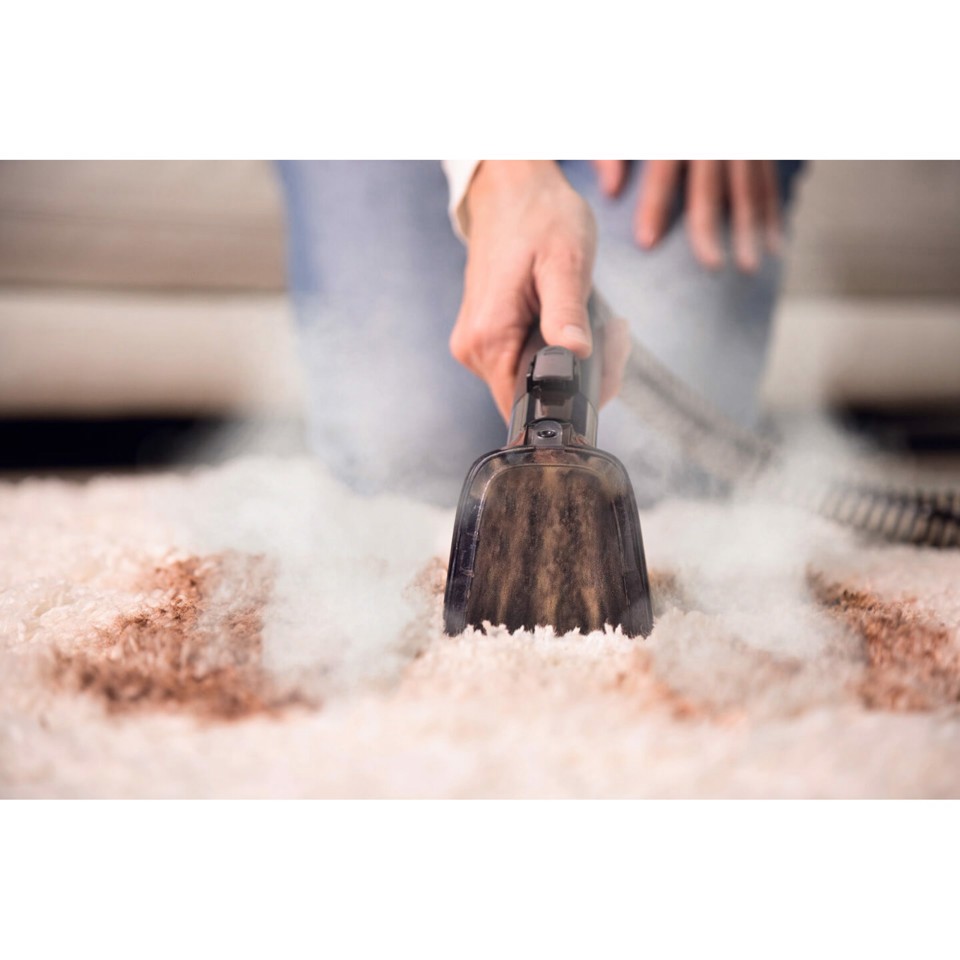 Ariete 2484 Spot Cleaner Steam PRO 5in1, Lavatappeti e pulitore a vapore, Elimina macchie da interni Auto, Divani, Moquette, Materassi, tappeti, 1800W, 3 modalità di pulizia, Elevata potenza aspirante, Pet care, 2 serbatoi