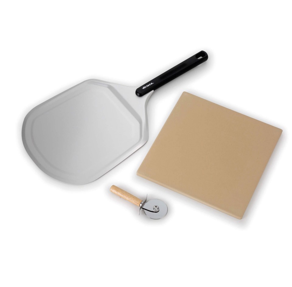 Ariete 3901 Da Gennaro, Forno per pizza, 2200W, Temperatura 430°C, 2 minuti di cottura, Pietra refrattaria, Rosso