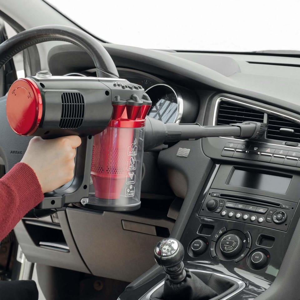 Ariete Handy Force Rbt Senza sacchetto Nero, Rosso