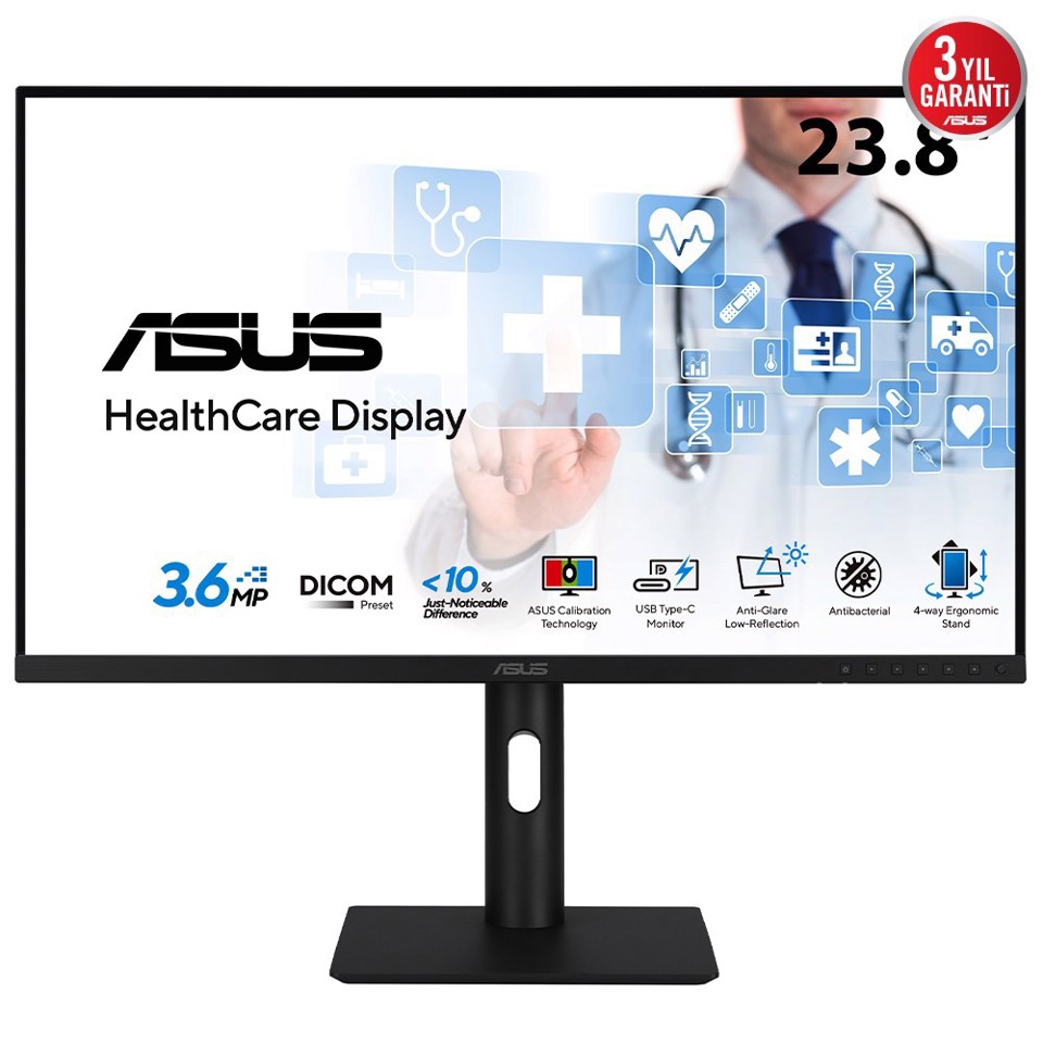 ASUS HA2441A Monitor PC 60,5 cm (23.8") 2560 x 1440 Pixel Quad HD LCD Nero