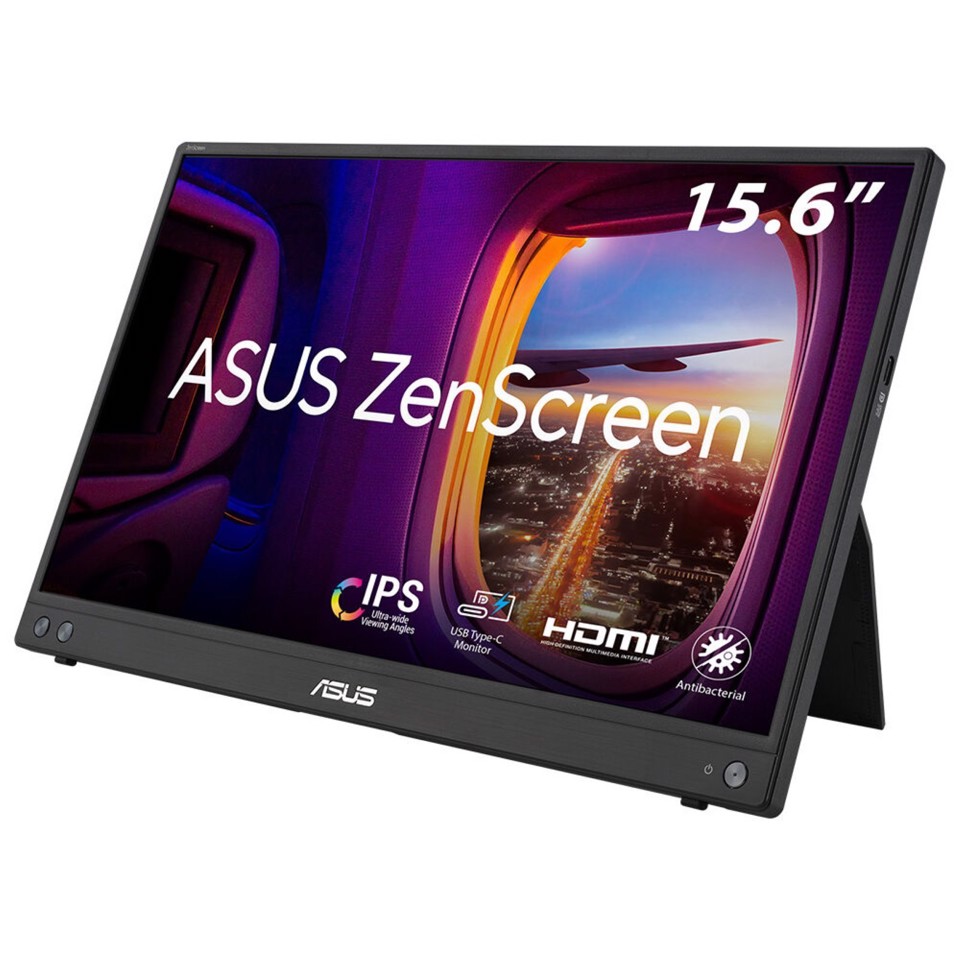 ASUS MB16AHV Monitor PC 39,6 cm (15.6") 1920 x 1080 Pixel Full HD LCD Nero