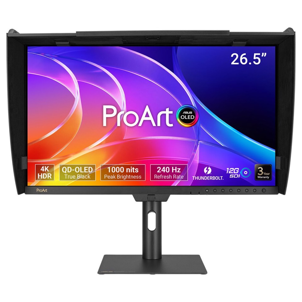 ASUS ProArt OLED PA27USD Monitor PC 67,3 cm (26.5") 3840 x 2160 Pixel 4K Ultra HD QD-OLED Nero