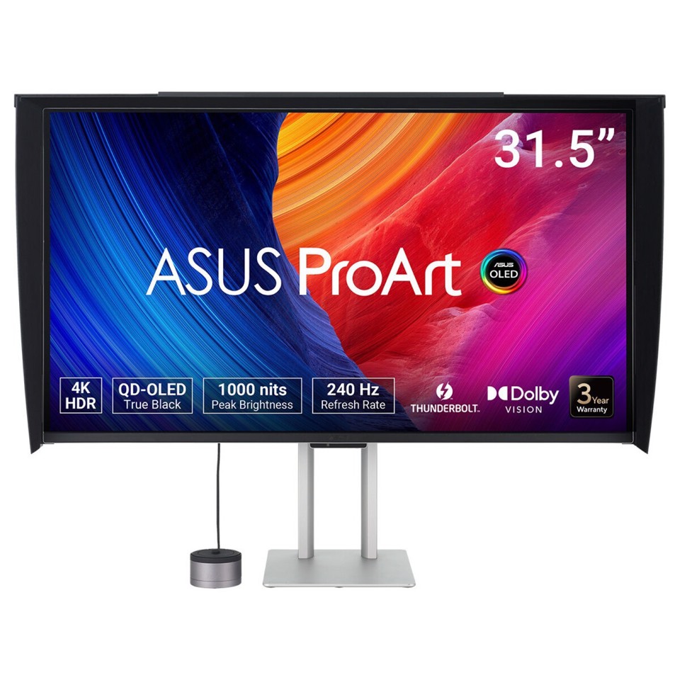 ASUS ProArt OLED PA32UCDMR-K Monitor PC 80 cm (31.5") 3840 x 2160 Pixel 4K Ultra HD QD-OLED Nero, Argento