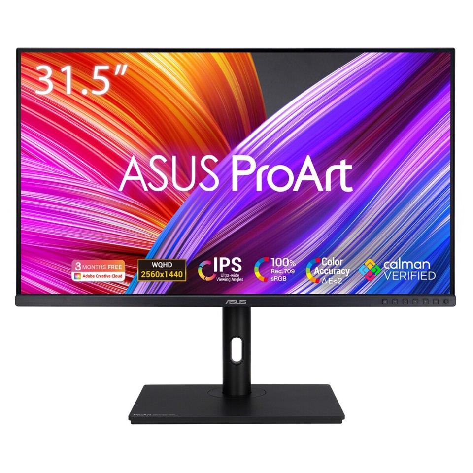 ASUS ProArt PA328QV Monitor PC 80 cm (31.5") 2560 x 1440 Pixel Quad HD LED Nero