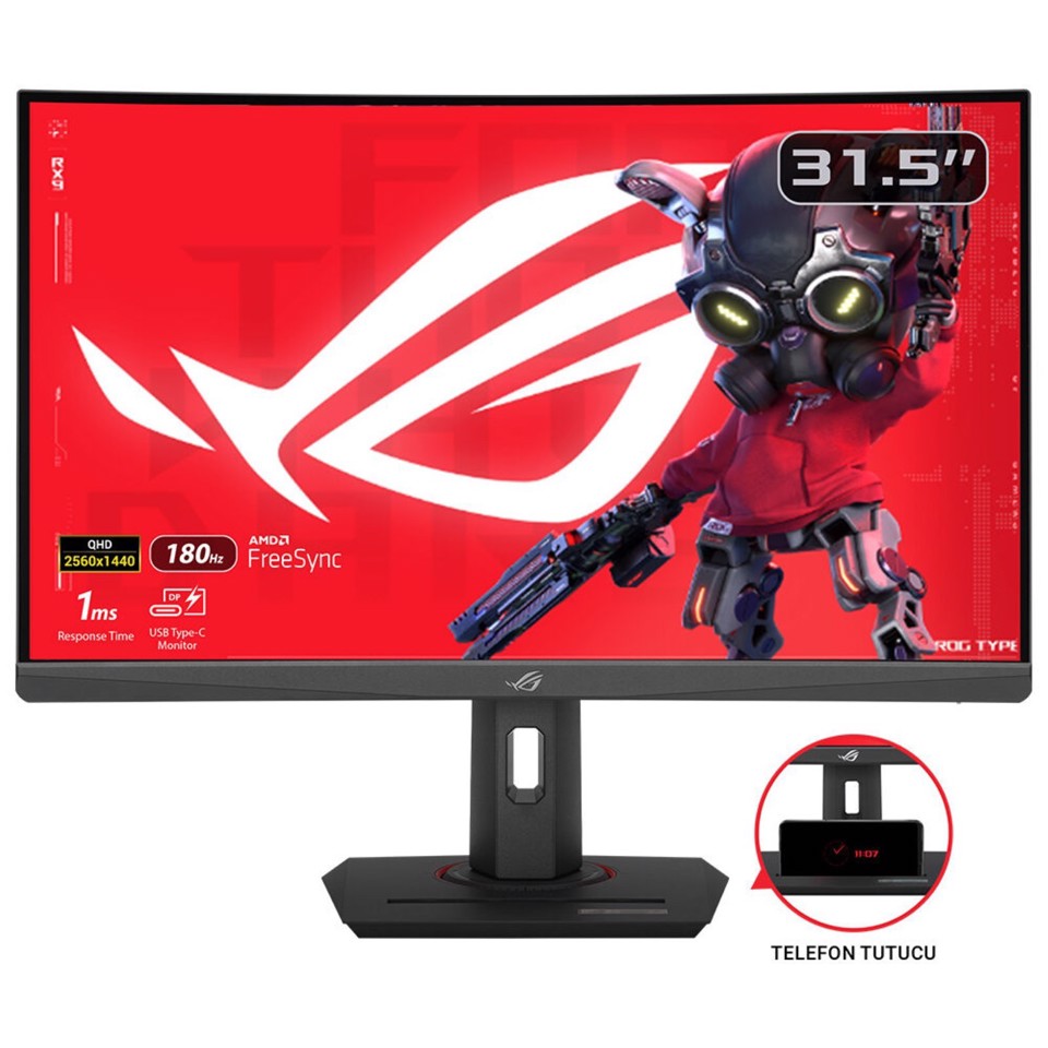 ASUS ROG Strix XG32WCS Monitor PC 80 cm (31.5") 2560 x 1440 Pixel Quad HD LED Nero