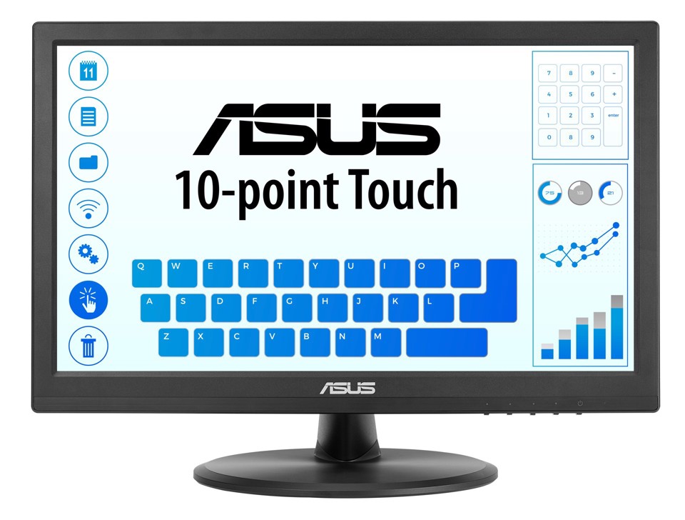 ASUS Touch VT169HE Monitor PC 39,6 cm (15.6") 1920 x 1080 Pixel Full HD LED Touch screen Da tavolo Nero