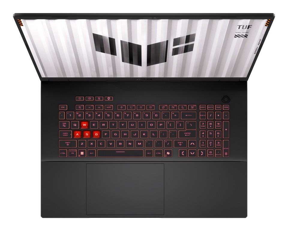 ASUS TUF Gaming A18 FA808UP-S9019W AMD Ryzen™ 7 260 Computer portatile 45,7 cm (18") WQXGA 16 GB DDR5-SDRAM 1 TB SSD NVIDIA GeForce RTX 5070 Wi-Fi 6E (802.11ax) Windows 11 Home Nero, Grigio