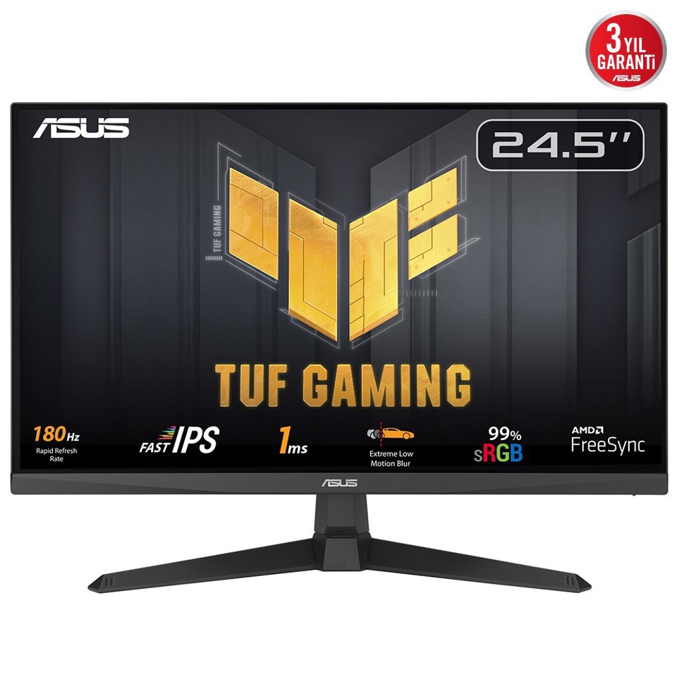 ASUS TUF Gaming VG259Q3A Monitor PC 62,2 cm (24.5") 1920 x 1080 Pixel Full HD LED Nero