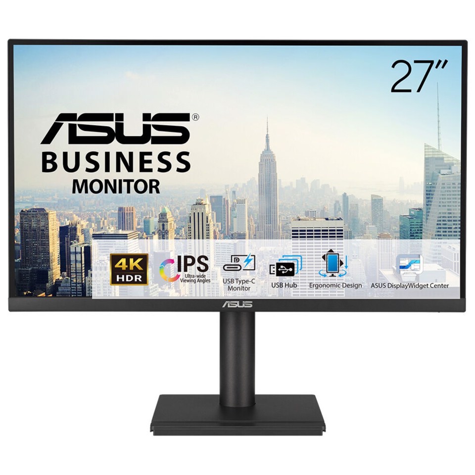 ASUS VA27UCPS Monitor PC 68,6 cm (27") 3840 x 2160 Pixel 4K Ultra HD LCD Nero