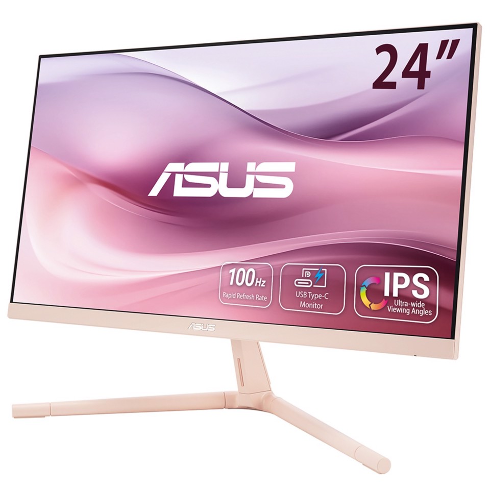 ASUS VU249CFE-P Monitor PC 60,5 cm (23.8") 1920 x 1080 Pixel Full HD LCD Rosa