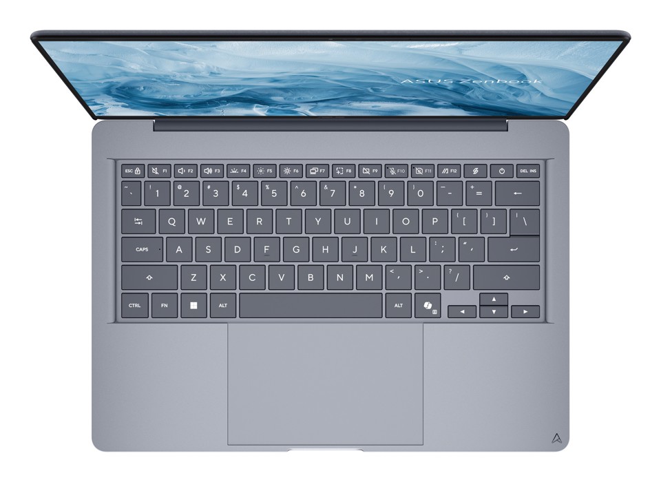ASUS Zenbook 14 UX3480AA-U1006W Copilot+ PC Intel Core Ultra 7 355 Computer portatile 35,6 cm (14") WUXGA 16 GB LPDDR5x-SDRAM 512 GB SSD Wi-Fi 6E (802.11ax) Windows 11 Home Blu