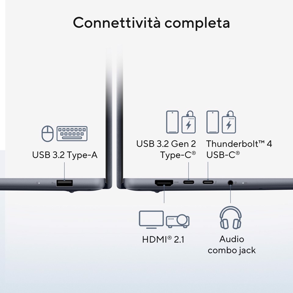 ASUS Zenbook 14 UX3480AA-U1006W Copilot+ PC Intel Core Ultra 7 355 Computer portatile 35,6 cm (14") WUXGA 16 GB LPDDR5x-SDRAM 512 GB SSD Wi-Fi 6E (802.11ax) Windows 11 Home Blu