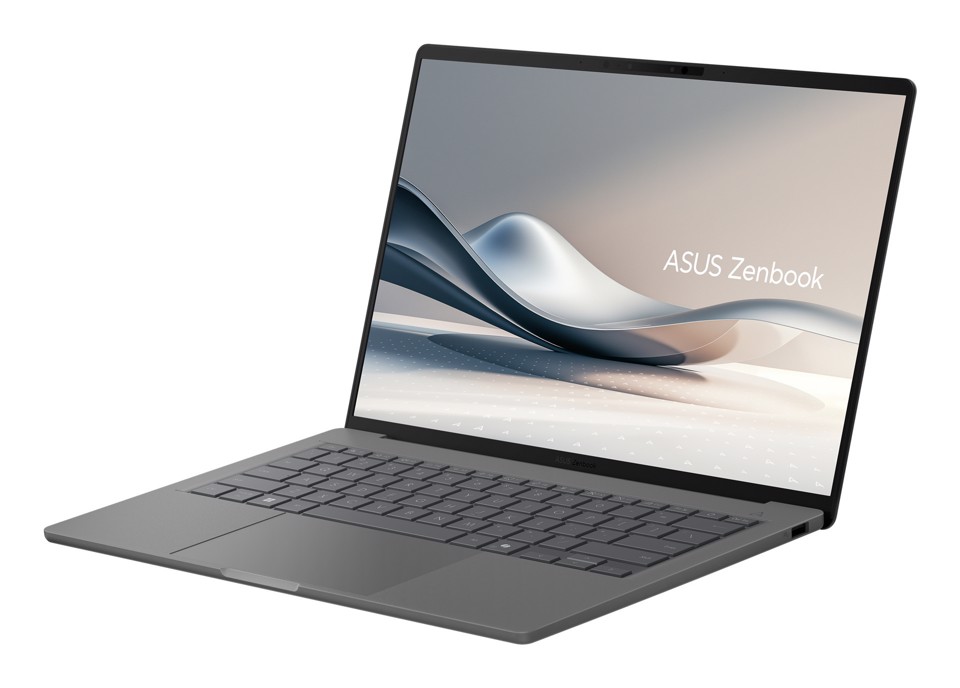 ASUS Zenbook A14 UX3407QA-QD213W Copilot+ PC Snapdragon X1-26-100 Computer portatile 35,6 cm (14") WUXGA 16 GB LPDDR5x-SDRAM 512 GB SSD Wi-Fi 6E (802.11ax) Windows 11 Home Grigio
